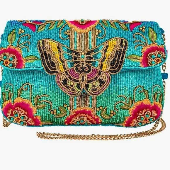 Mary Frances Women's Butterfly Love Beaded Crossbody Clutch
Bag - Picture 2 of 3